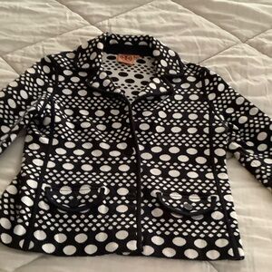 Tory Burch Monochrome Patterned Blazer